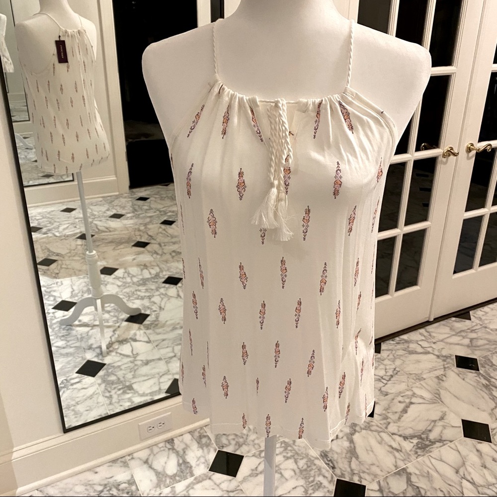 Halter top with soft rope detailing